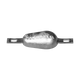 Bolt on anodes with strap teardrop type - Series Fino a 3,10 kg / Up to 3,10 kg