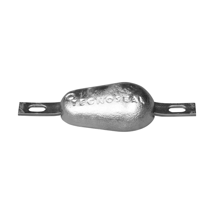 Bolt on anodes with strap teardrop type - Series Fino a 3,10 kg / Up to 3,10 kg