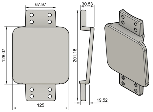 Zspars Winch Mounting Plate 1077