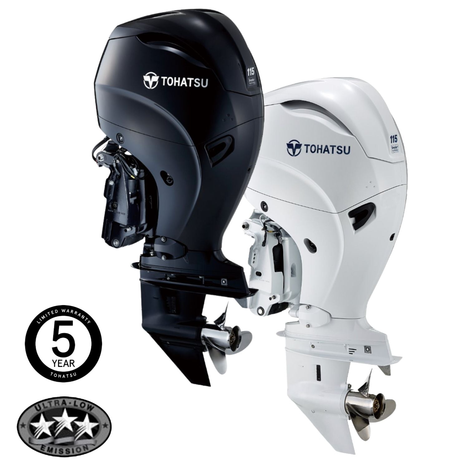 Tohatsu 115HP 4-Stroke EFI Outboard Engine Ultra Long Shaft