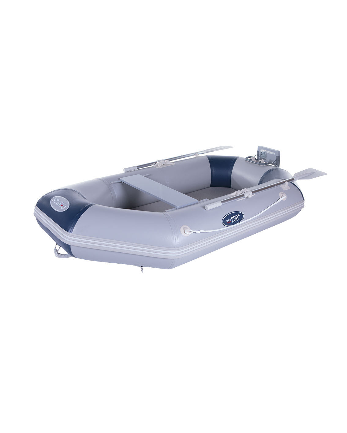230 Spirit Round Tail Inflatable Floor 2.3m Grey