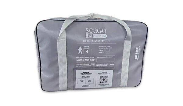6 Person Master Plus Life Raft Orange Canopy ISO9650-1