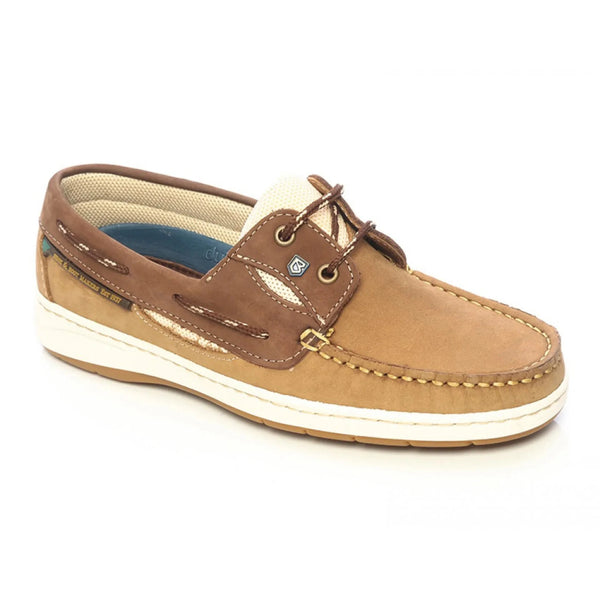 Dubarry Women's Crete Deck Shoe Coffee & Cream