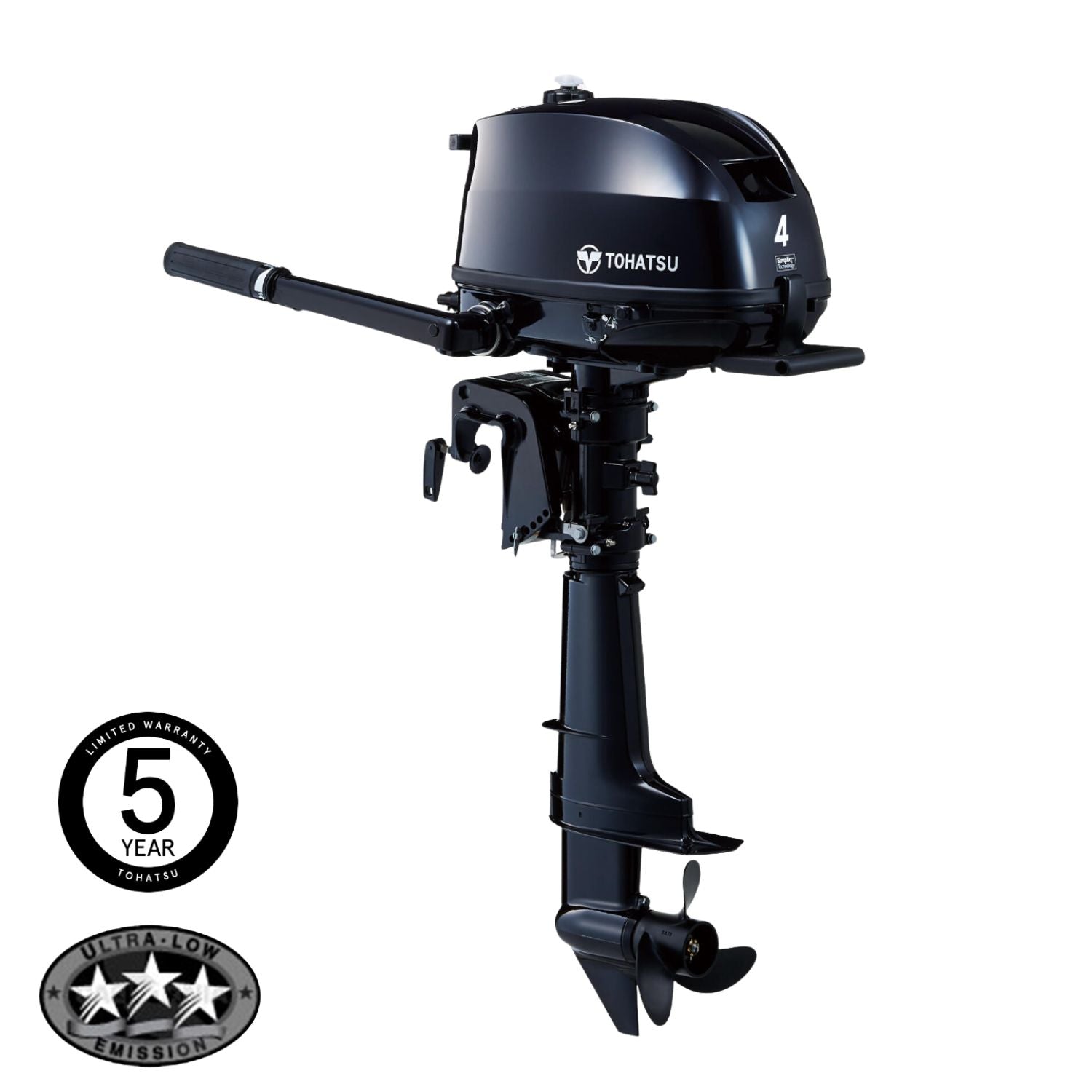 Tohatsu 4HP 4-Stroke Outboard Engine Long Shaft