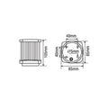 Lalizas Classic 20 Maxi Series All-Round Navigation Lights – 12V, 2 Nautical Mile Visibility