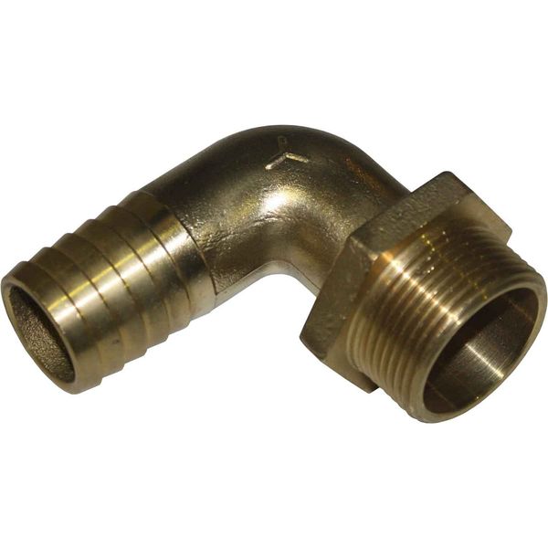 Brass 90 Degree Hose Tail BSP Male