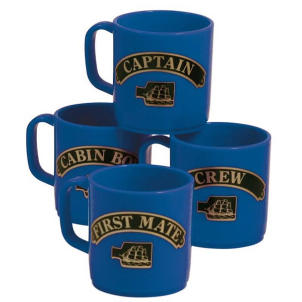 Nauticalia Unbreakable, Stackable Mugs 4-Pack