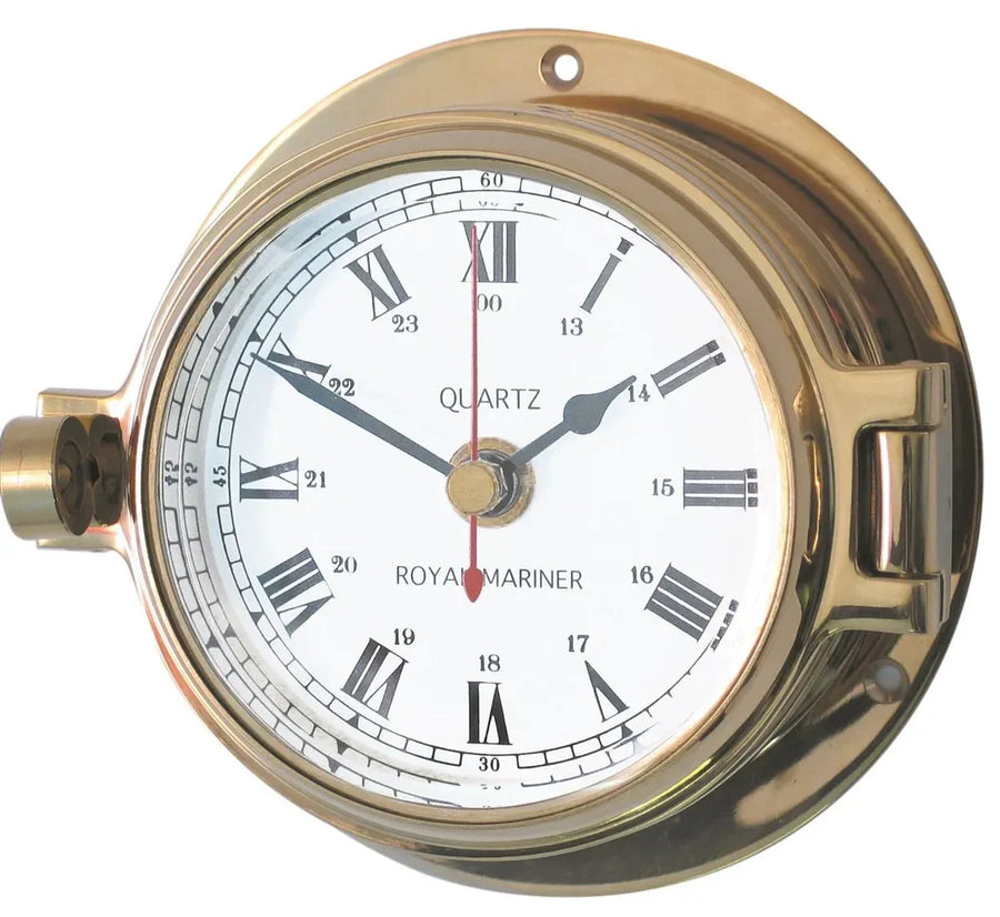 Royal Mariner Channel Clock 18030 Brass 18030