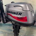 Pre Owned, Never Used: Mariner F6HP Outboard Motor, 4-Stroke, Long Shaft, Pull Start, Tiller