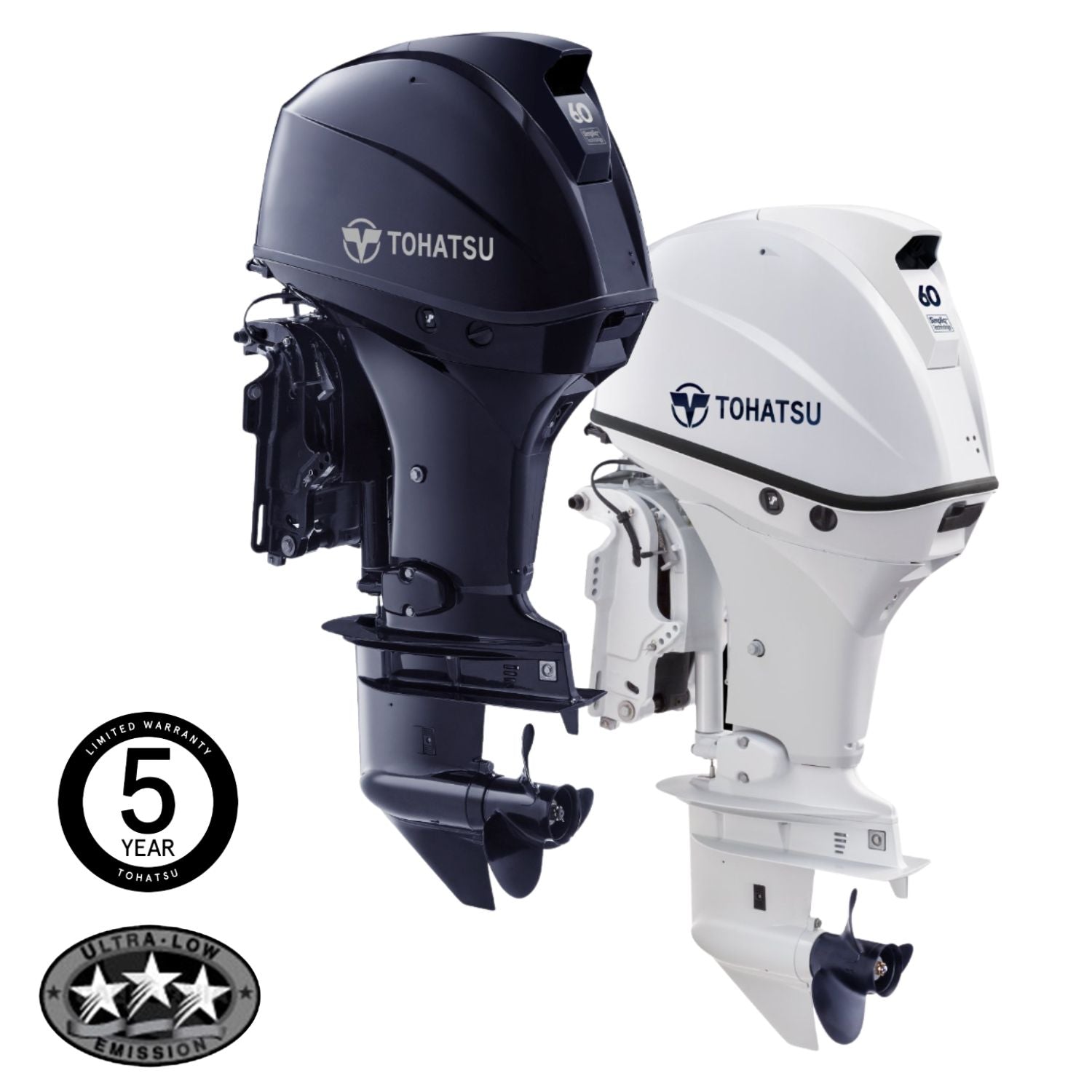 Tohatsu 60HP 4-Stroke EFI Outboard Engine Long Shaft
