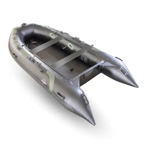 H6 Camo 370 Air Deck Inflatable Fishing Boat