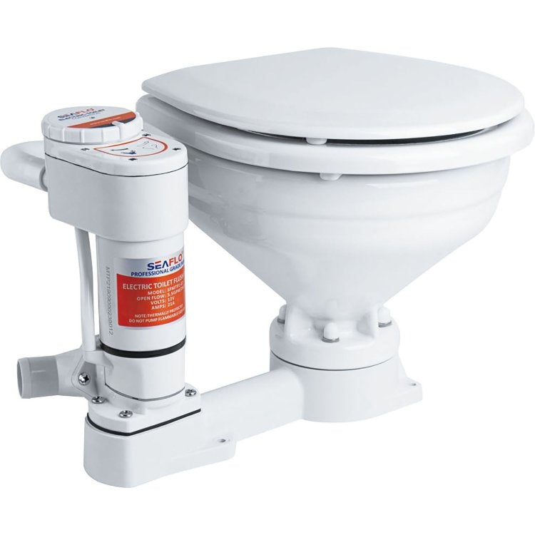 Seaflo 12V Manual to Electric Toilet Conversion Kit – Macerator Pump for Marine Heads