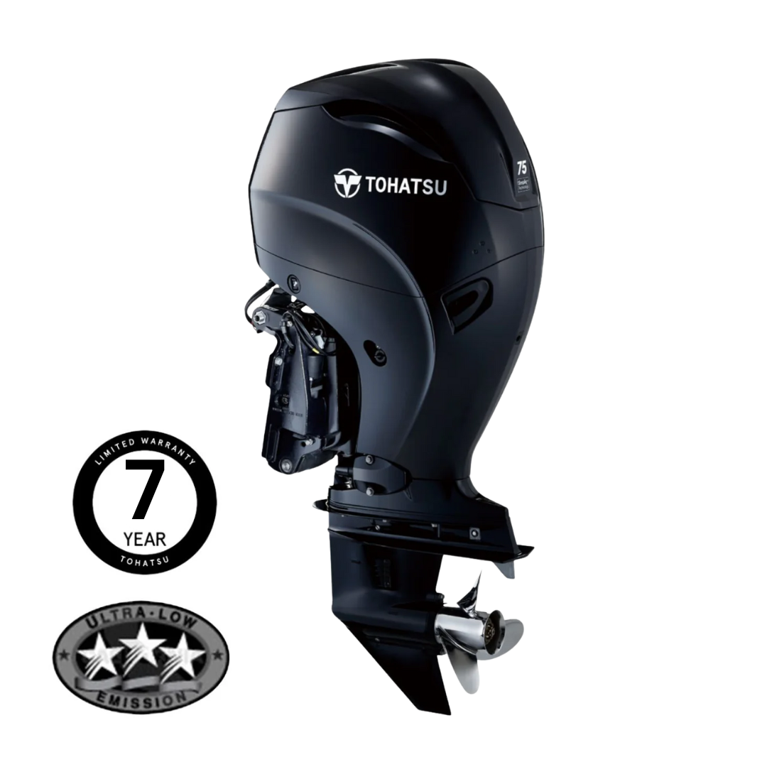 Tohatsu 75HP 4-Stroke EFI Outboard Engine Ultra Long Shaft