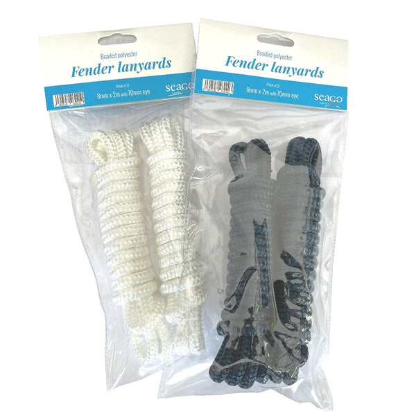 Seago Fender Lanyards (8mm X 2m X 70mm Eye)