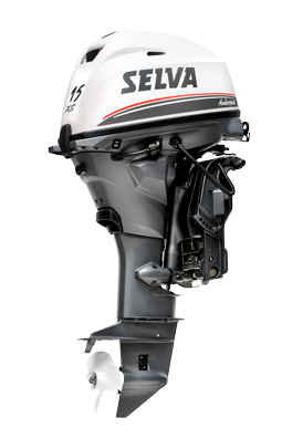 Selva Amberjack EFI 15XS Outboard Engine – Manual/Electric Start, Short/Long Shaft, Power Tilt Options