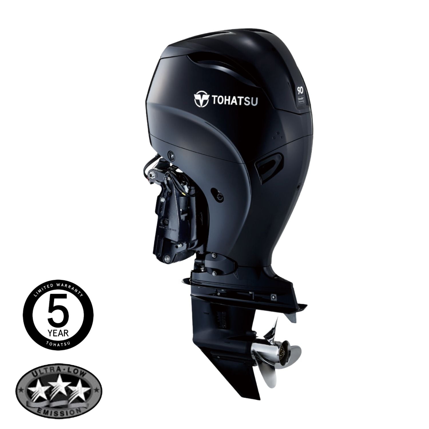 Tohatsu 90HP 4-Stroke EFI Outboard Engine Long Shaft