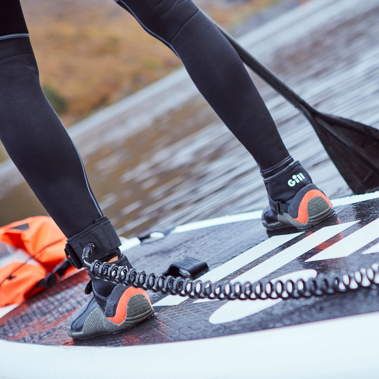 Junior Aquatech Water Shoe Black & Orange