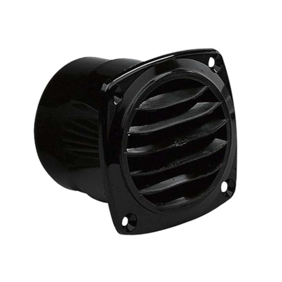 Round Plastic Vent Black (72mm)
