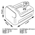 Tohatsu Plastic Fuel Tank