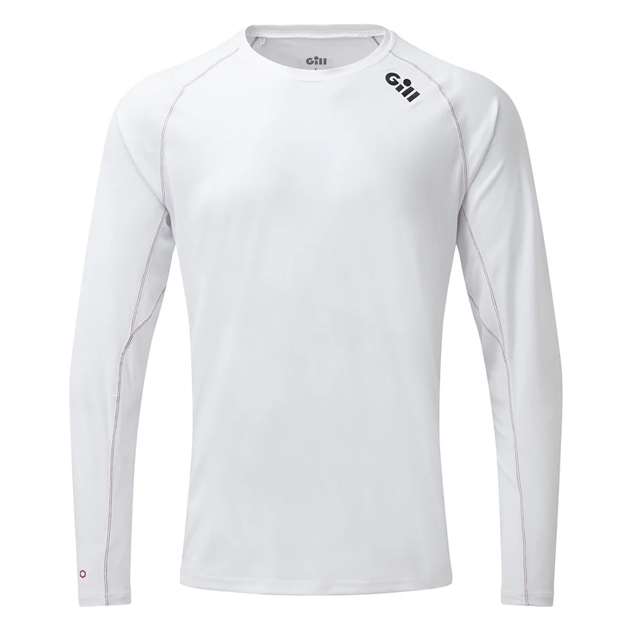 Gill Mens White Race Long Sleeve T-Shirt