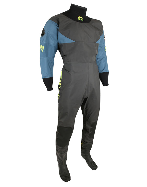 Typhoon Mens Hypercurve 4 B/E Drysuit Teal/gray