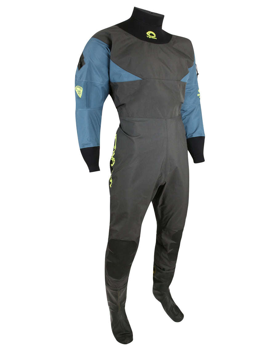 Typhoon Mens Hypercurve 4 B/E Drysuit Teal/gray