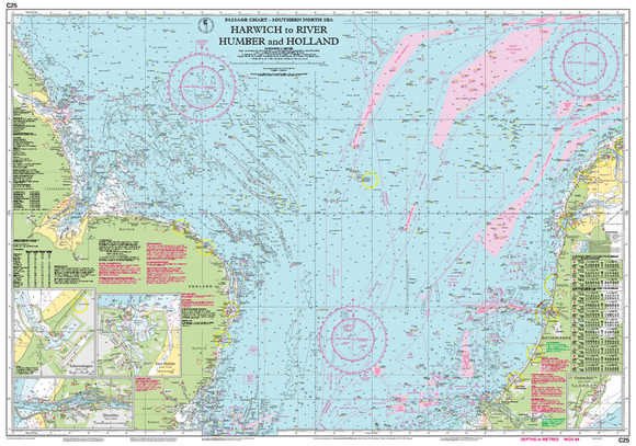Imray C25 Harwich to River Humber & Holland Chart