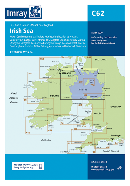 Imray Irish Sea C62 Chart