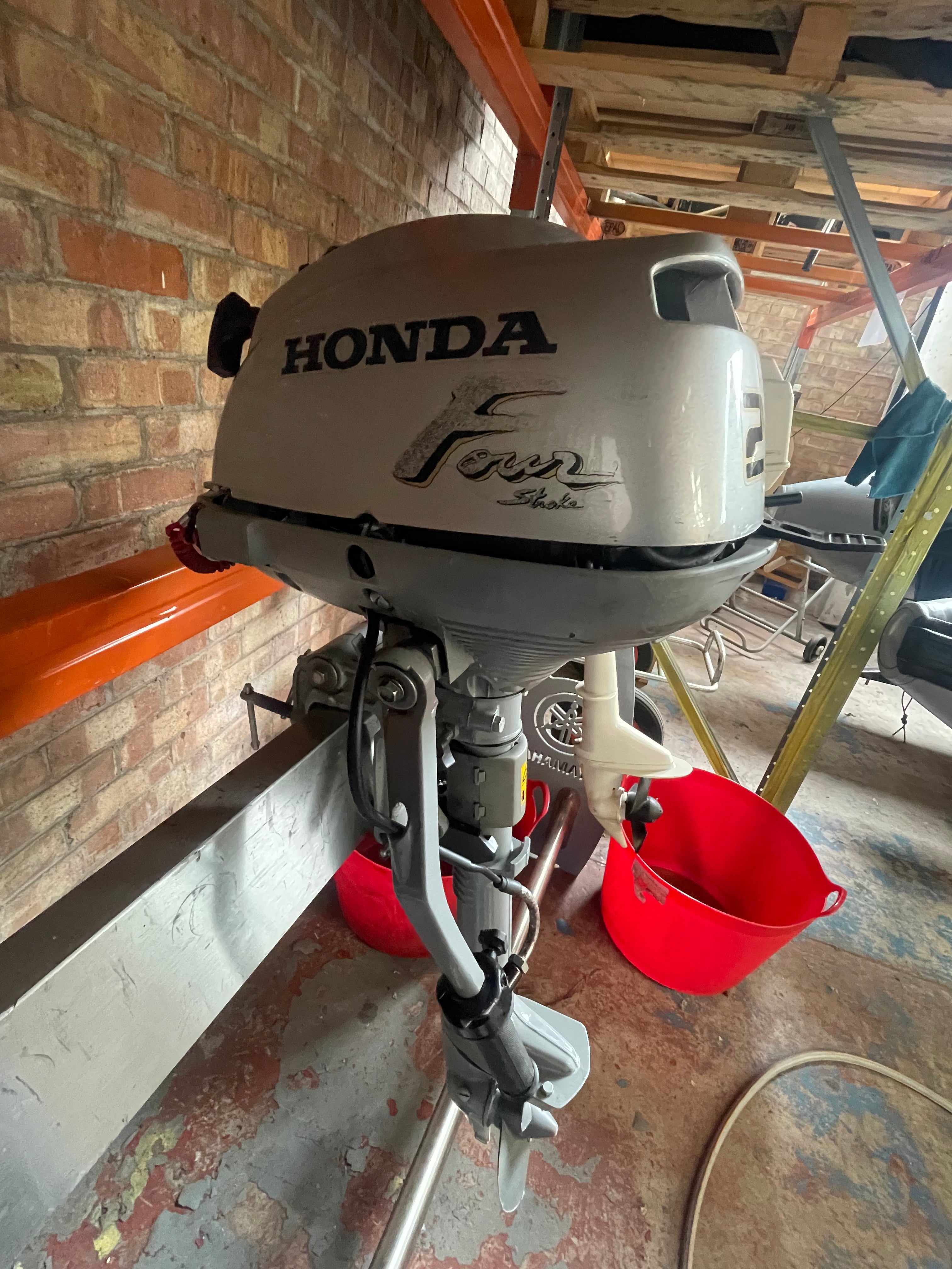 Waveline Super Light Boat Slatted-210cm (Approved Used) & Honda 2.3HP Outboard Package
