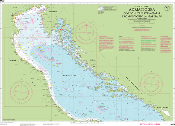 Imray M23 Adriatic Sea Passage Chart