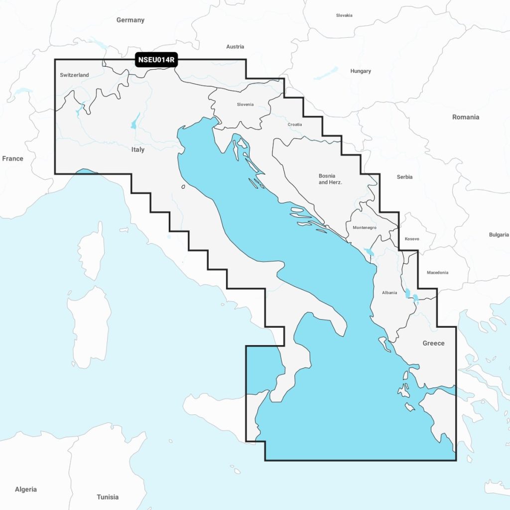 Navionics+™ -  Italy, Adriatic Sea NSEU014R microSD™/SD™