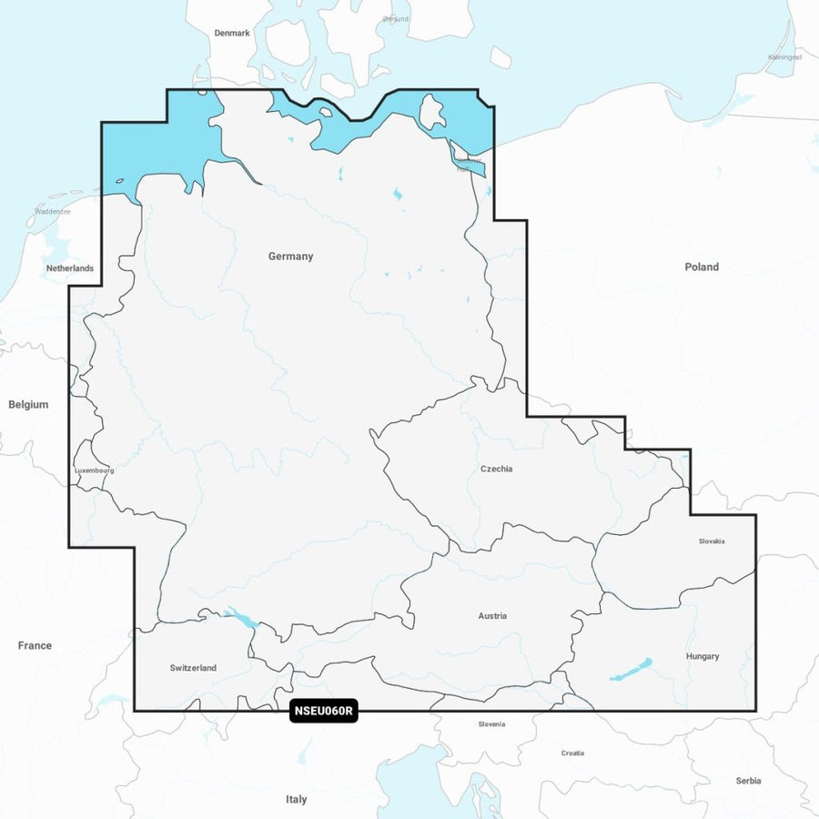 Navionics+™ Marine Charts - Germany, Lakes & Rivers – Inland Charts NSEU060R
