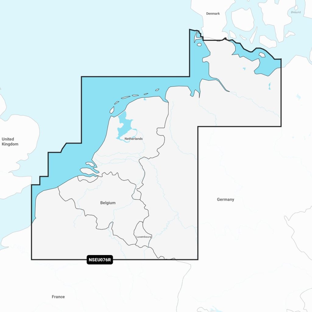 Garmin Navionics+™ Marine Charts - NSEU076R Benelux & Germany, West