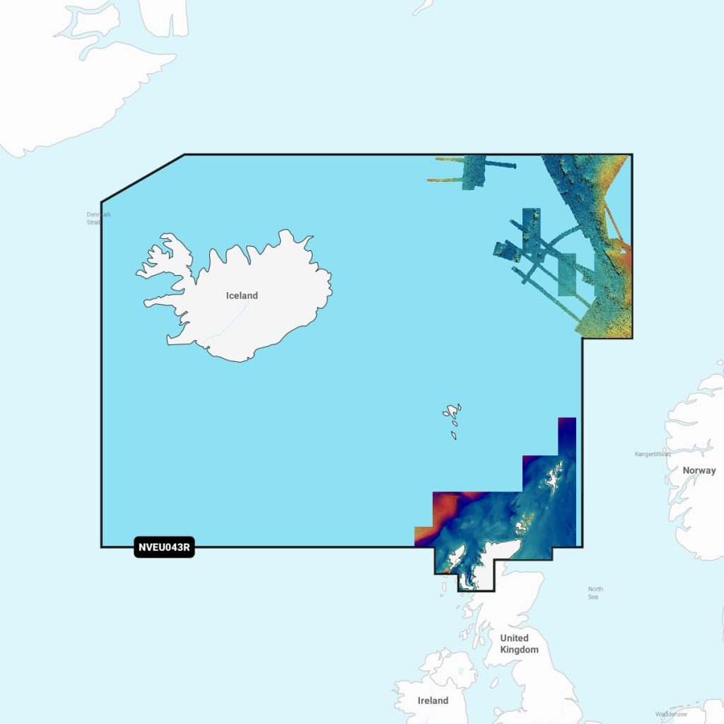 Navionics Vision+™ - Iceland to Orkney NVEU043R microSD™/SD™