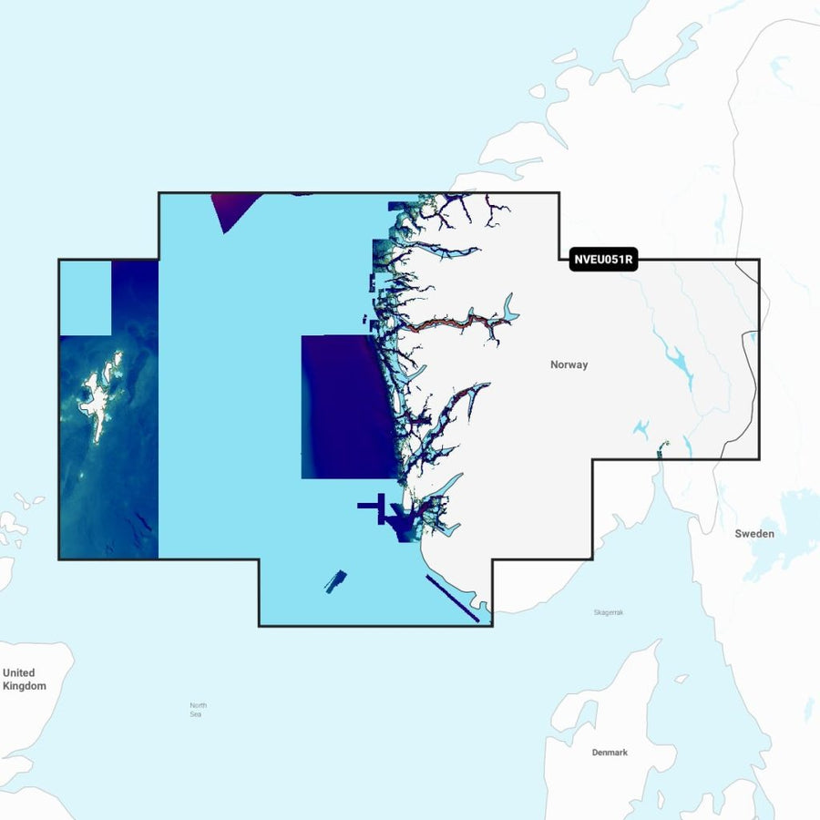 Navionics Vision+™ - Norway, Lista to Sognefjord NVEU051R microSD™/SD™