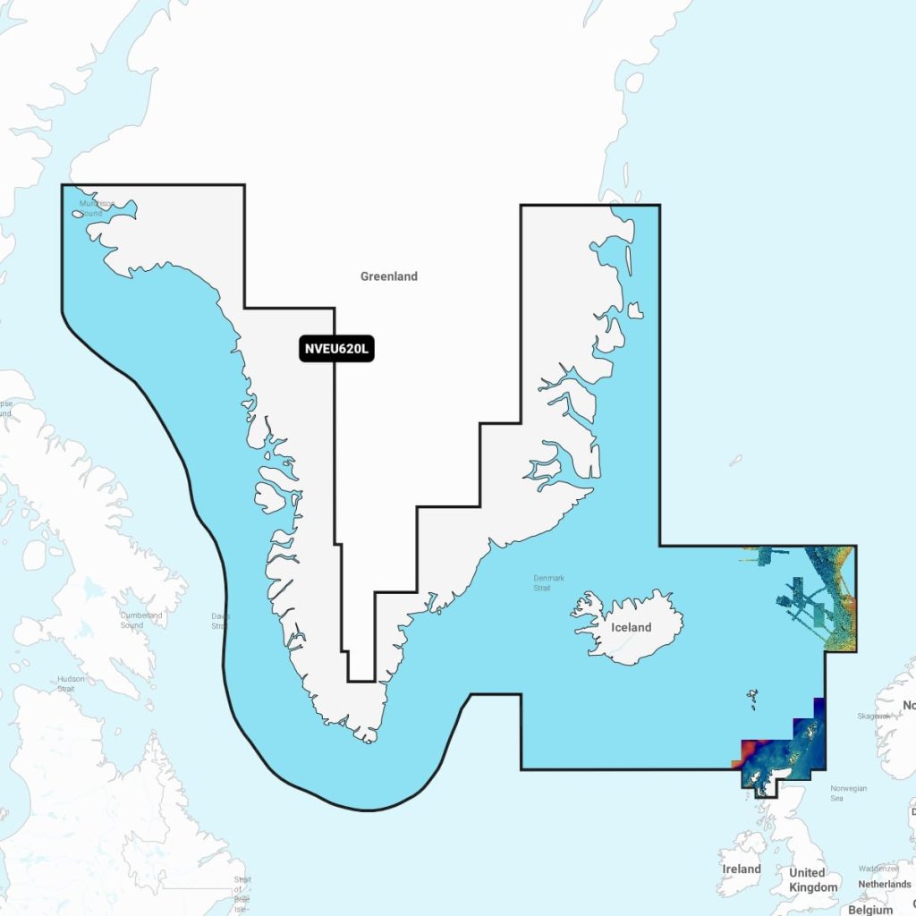 Navionics Vision+™ - Greenland & Iceland NVEU620L microSD™/SD™