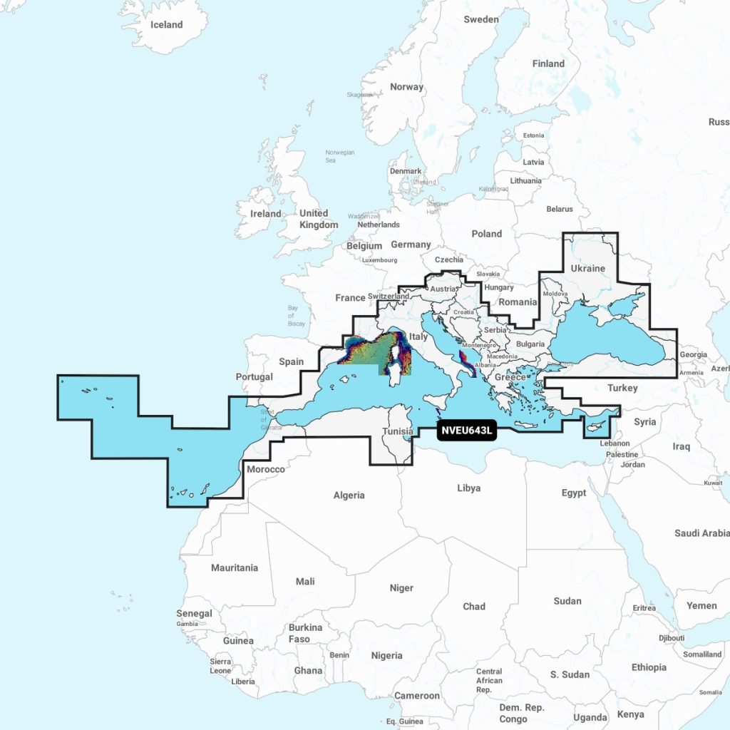 Navionics Vision+™ - Mediterranean & Black Sea NVEU643L microSD™/SD™
