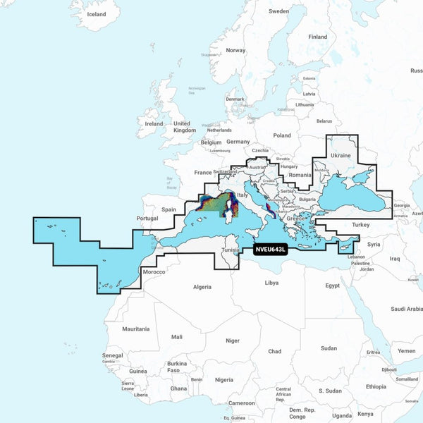 Navionics Vision+™ - Mediterranean & Black Sea NVEU643L microSD™/SD™