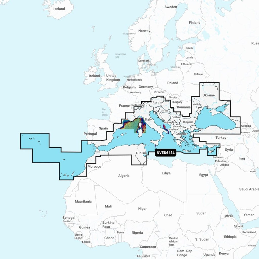Navionics Vision+™ - Mediterranean & Black Sea NVEU643L microSD™/SD™