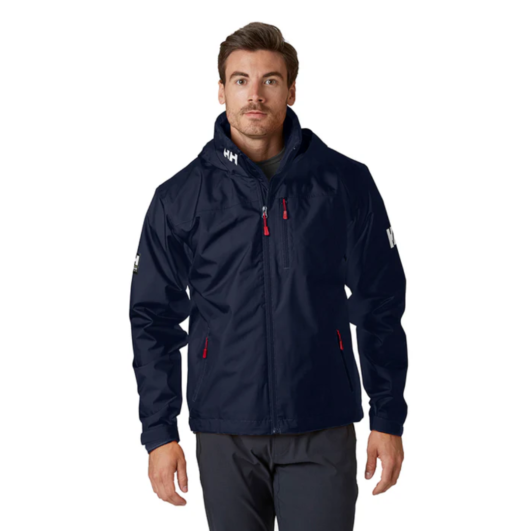 Helly Hansen Crew Hooded Mid Layer Jacket Navy