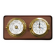 Royal Mariner Channel 3" Brass Tide Clock & Barometer – Mounted Nautical Instrument