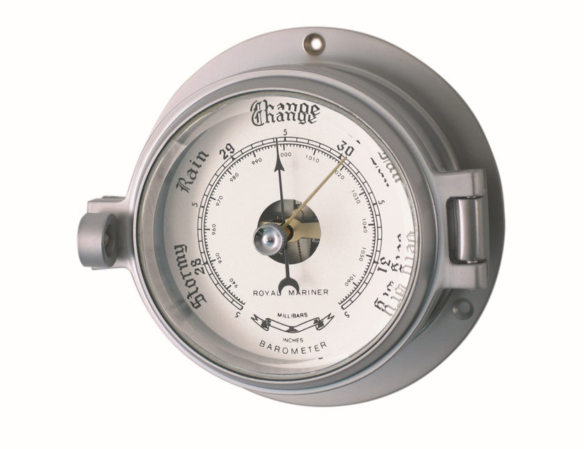 Royal Mariner 3" Channel Matt Chrome Barometer 18044