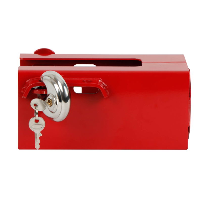 Streetwize 110 x 110 Red Coupling Lock – Heavy Duty Caravan & Trailer Security Lock