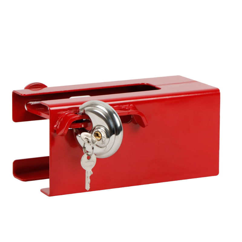 Streetwize 110 x 110 Red Coupling Lock – Heavy Duty Caravan & Trailer Security Lock
