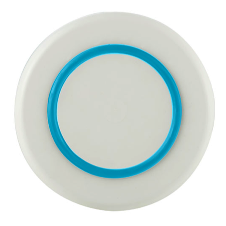 Palm Sorona Non-Slip Bowl -White w Vivid Blue Non Slip