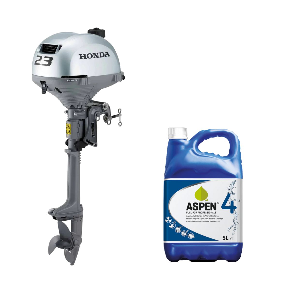 Honda 2.3hp + 5L Aspen Fuel