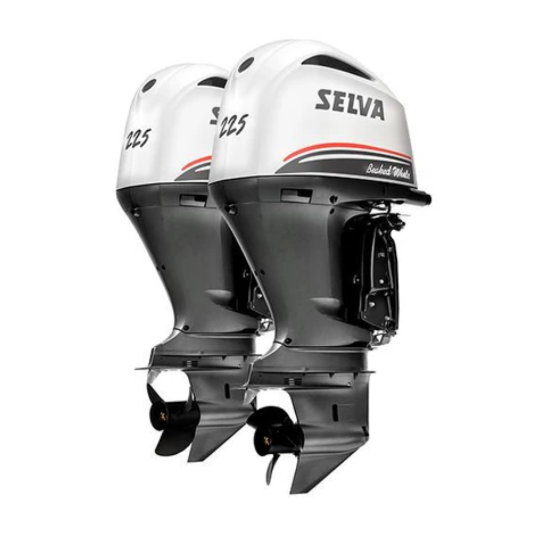 Selva 2x Beaked Whale EFI 225HP 4-Stroke Outboard Engine Extra Long Shaft