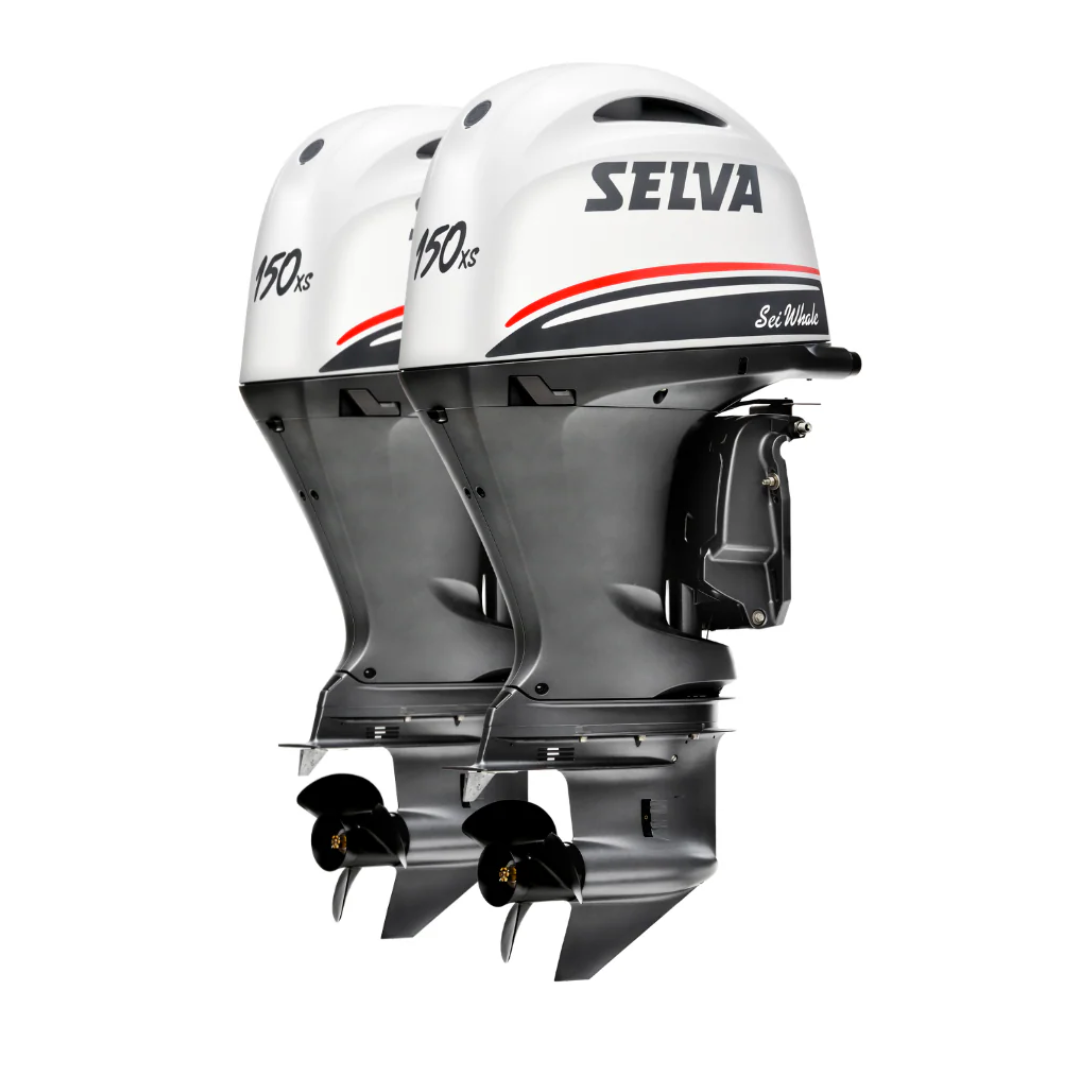 Selva 2x Sei Whale EFI 150XS 4-Stroke Outboard Engine Extra Long Shaft