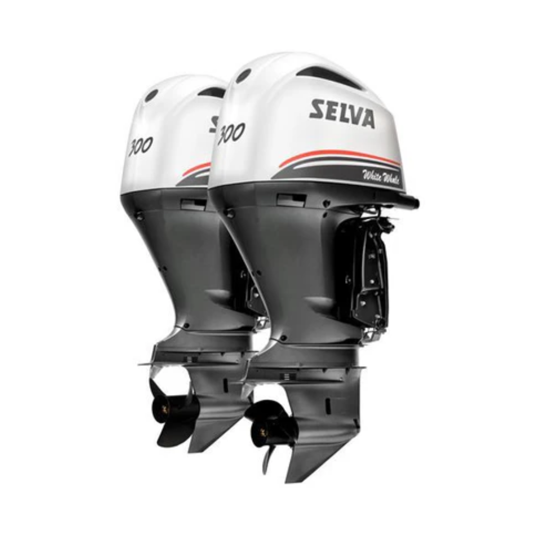 Selva x2 White Whale EFI 300XSR 4-Stroke Outboard Engine Ultra Long Shaft