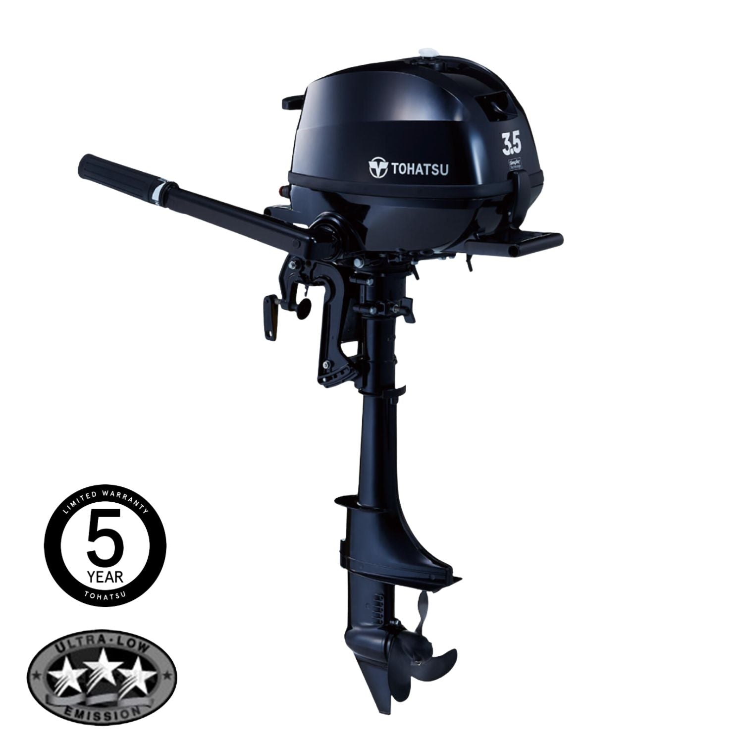 Tohatsu 3.5HP 4-Stroke Outboard Engine Long Shaft